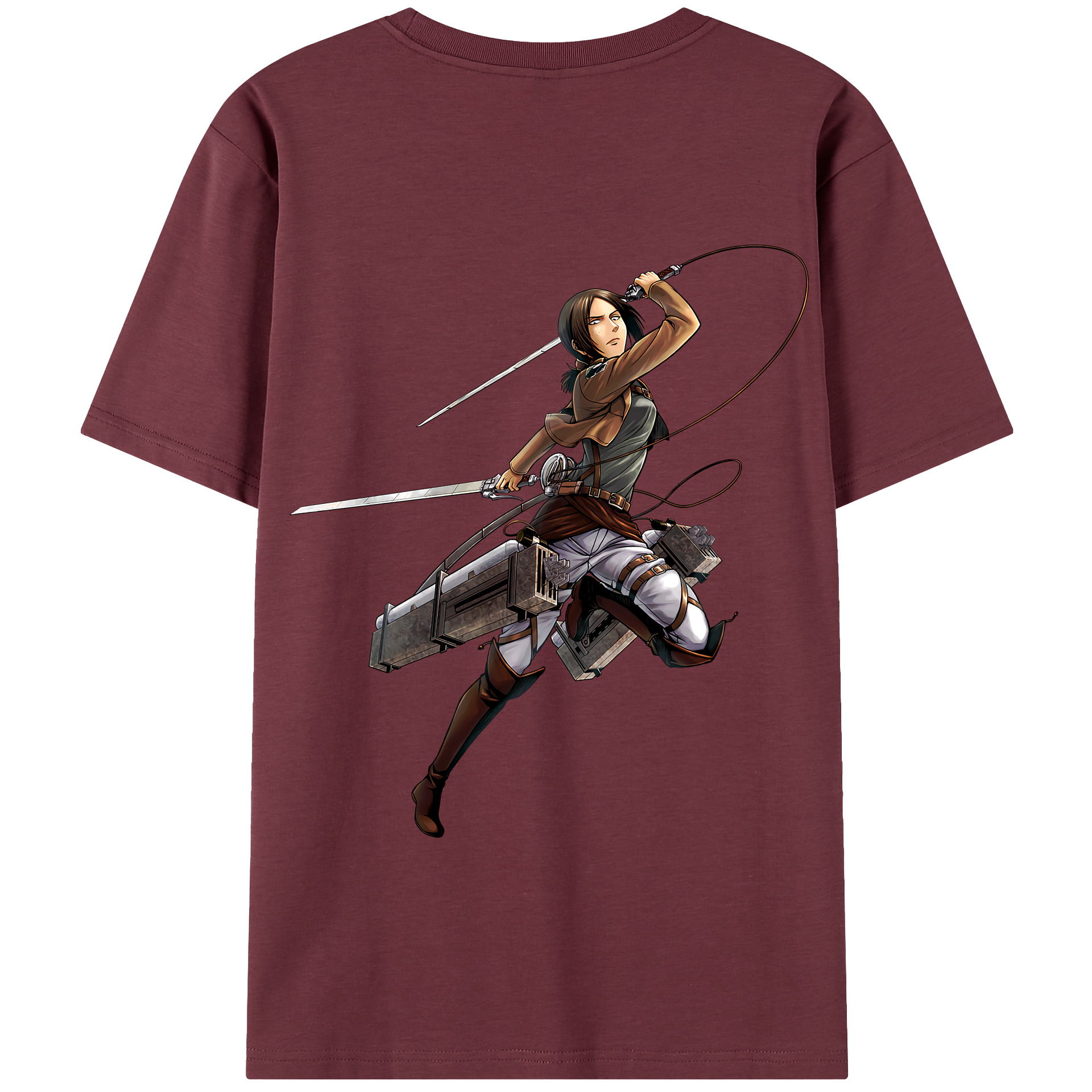 （画像用） 進撃の巨人 Attack on Titan 綿100％半袖Tシャツ（背面プリント）